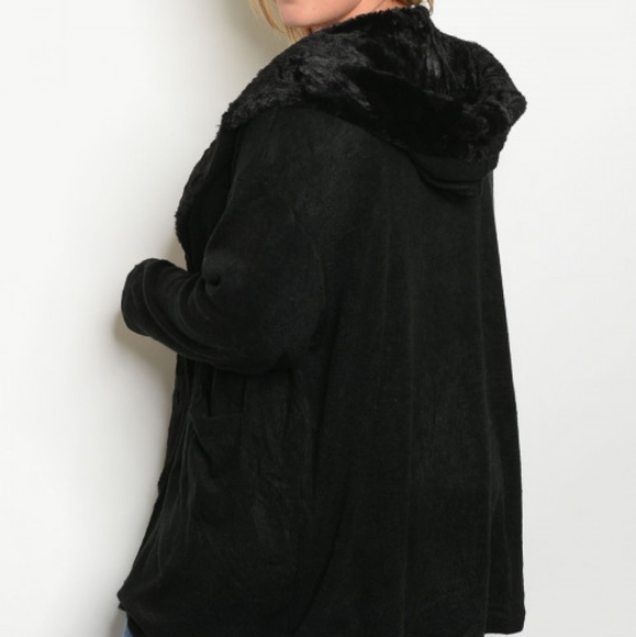 Plus size Black cardigan - Picture 4 of 4
